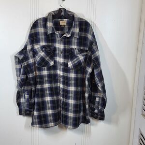 Plus Size Schmidt Work Wear Flannel Button Down Shirt